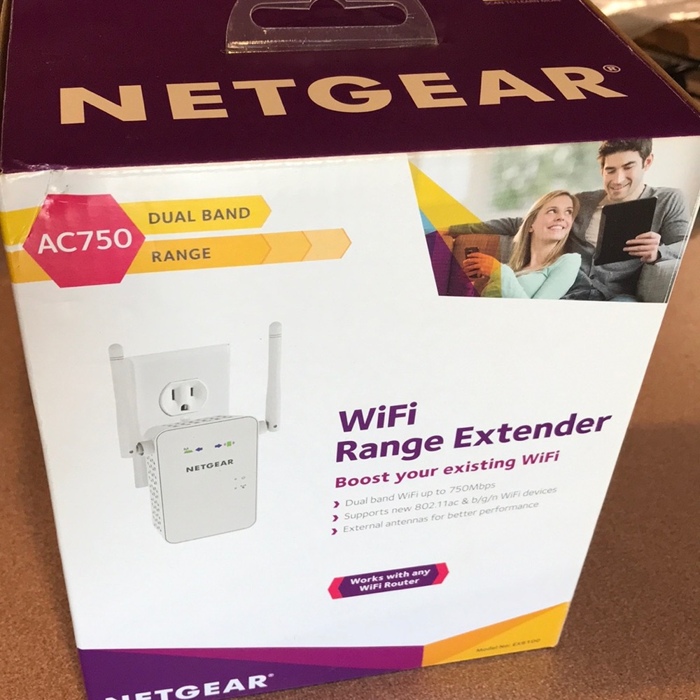 Netfear WiFi Range Extender Model EX6100, AC750